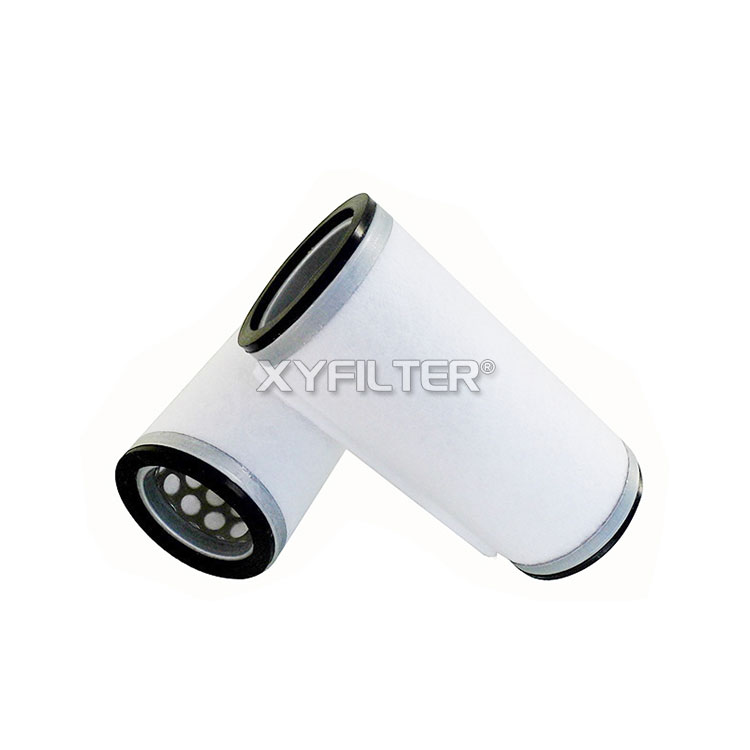 Replace the exhaust filter element of the Baker 96541400000 vacuum pum