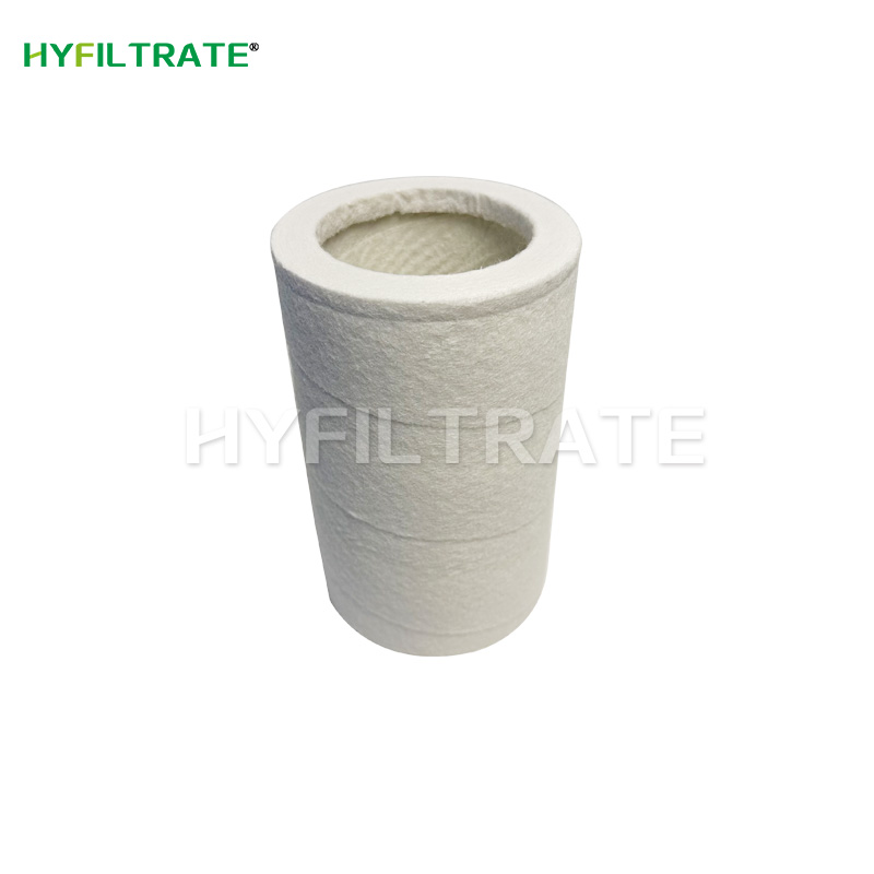 Polyester fiber gas filter element